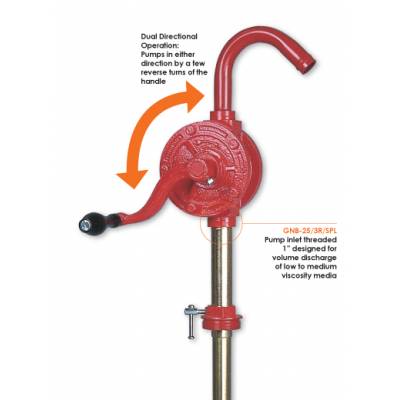 POMPA ROTATIVA PER TRAVASO OLIO  GASOLIO